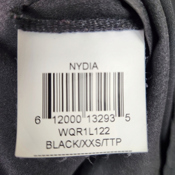 BCBGMaxAzria Nydia Black Gold Collar Flowy Tank Top Women's Size XXS - Picture 7 of 8